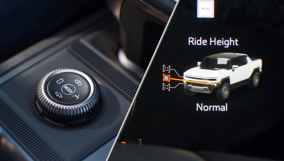The Extract Mode Toggle Wheel of the Hummer EV