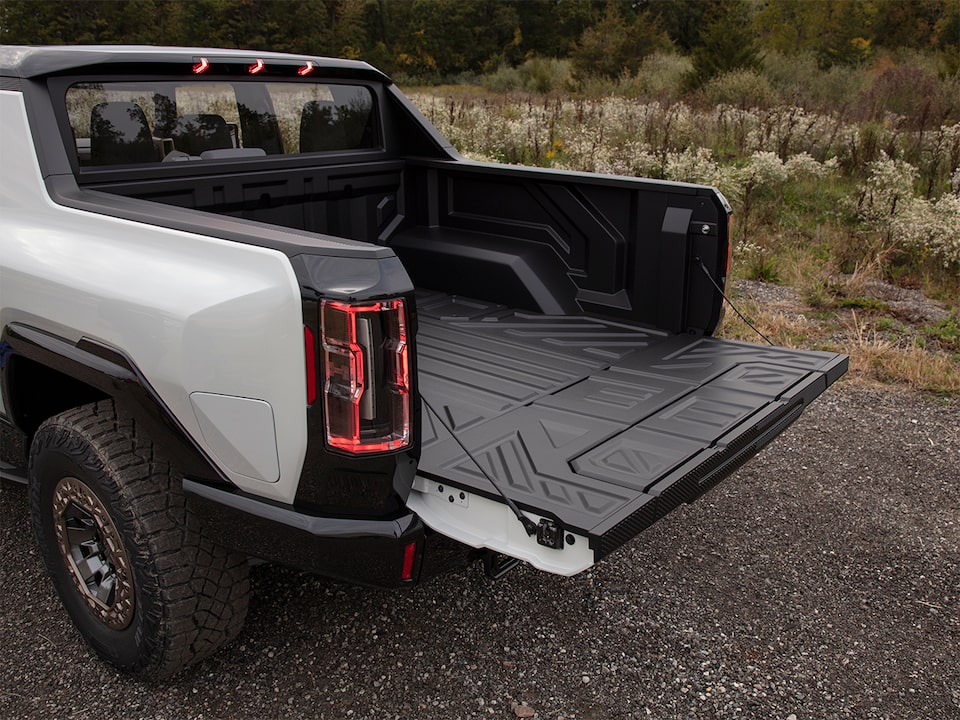 The Spacious Rear E-Trunk of the Hummer EV Pickup