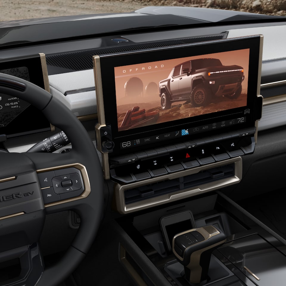 The Edition Badging on the Dashboard of Hummer EV