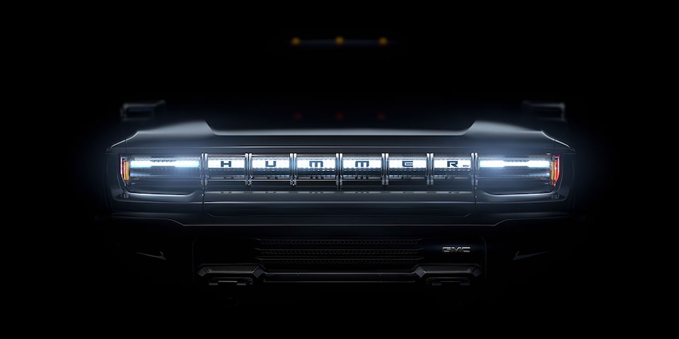 The Taillamps with "Hummer EV" etching 
