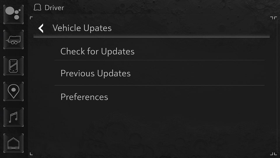 Software Updates on Display on the Infotainment System of the Hummer EV