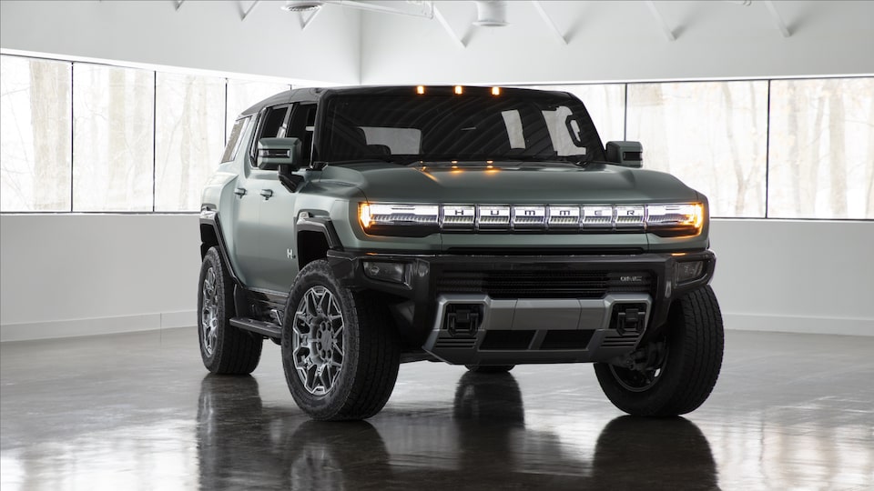 2020 GMC HUMMER EV Electric Truck front seat dashboard view