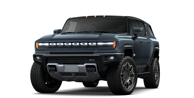 Front Three-Quarter View of a Black GMC HUMMER EV SUV