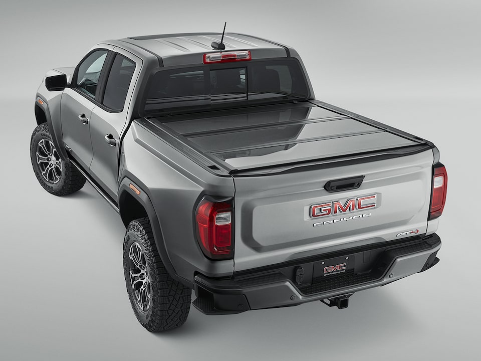 Rear Three-Quarters View of a 2024 GMC Canyon Mid-Size Truck