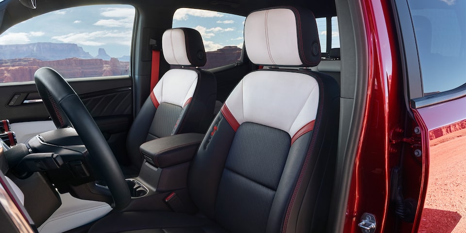 View From the Drivers Side Door of the GMC Canyon