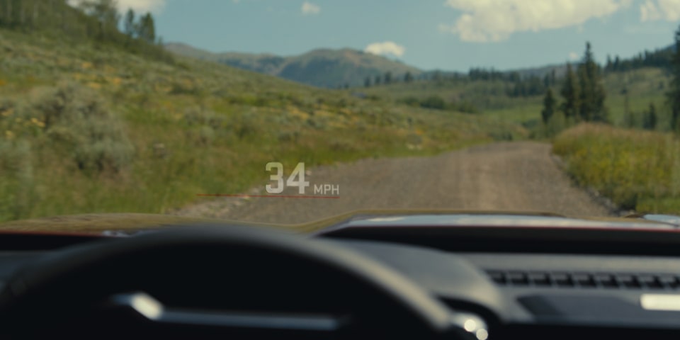 The Head-Up Display on the GMC Canyon AT4