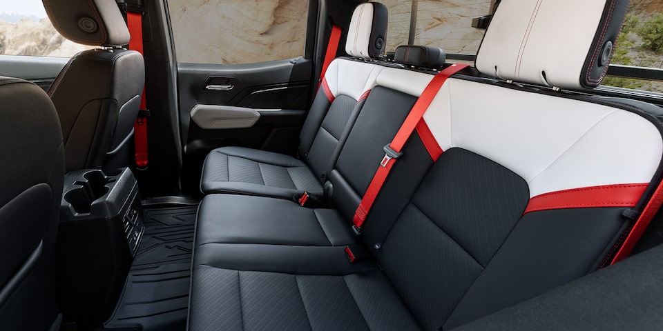 The GMC Canyon AT4X Interior with Obsidian Rush