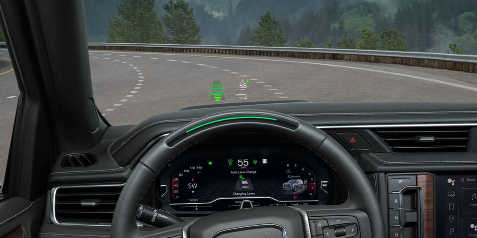 The Head-Up Display on the 2024 GMC Yukon AT4