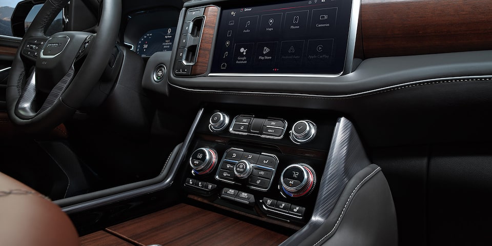 The Alpine Amber Interior with Laser-Etched Accents on the GMC Yukon Denali