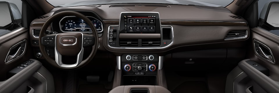 The Front Interior Cabin of the 2024 GMC Yukon SLE