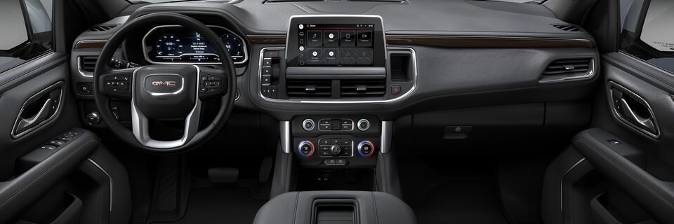 The Front Interior Cabin of the 2024 GMC Yukon SLE