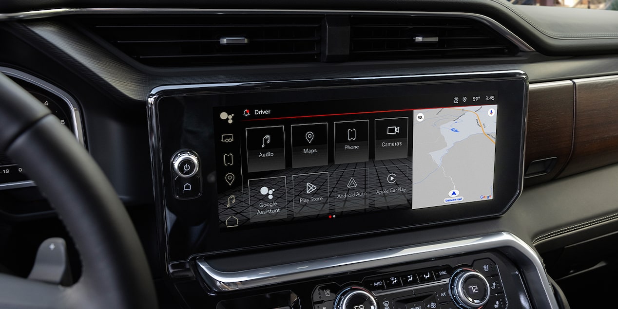 Close-up of the GMC Vehicles Infotainment System