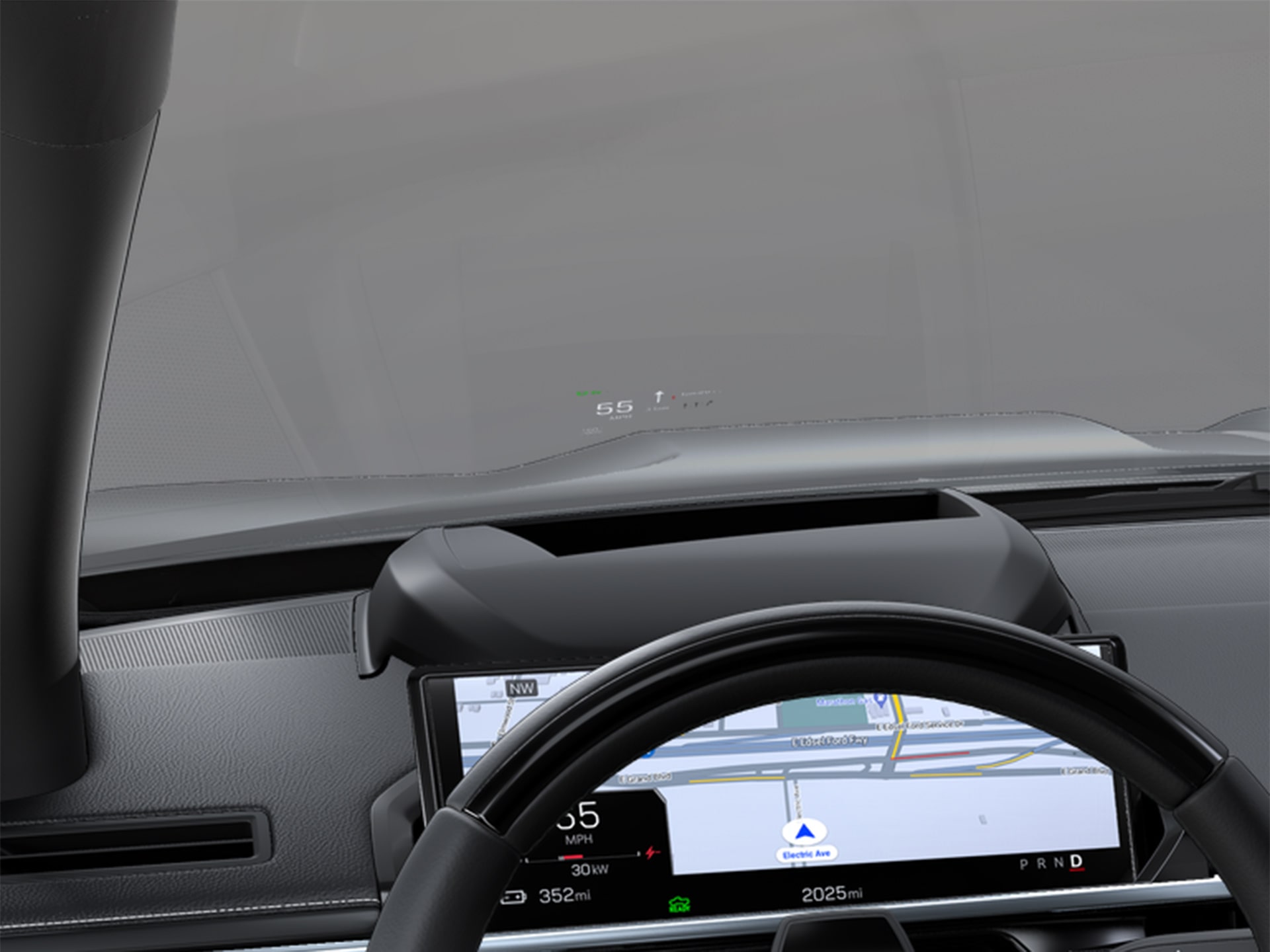 2025 GMC Sierra EV heads up display