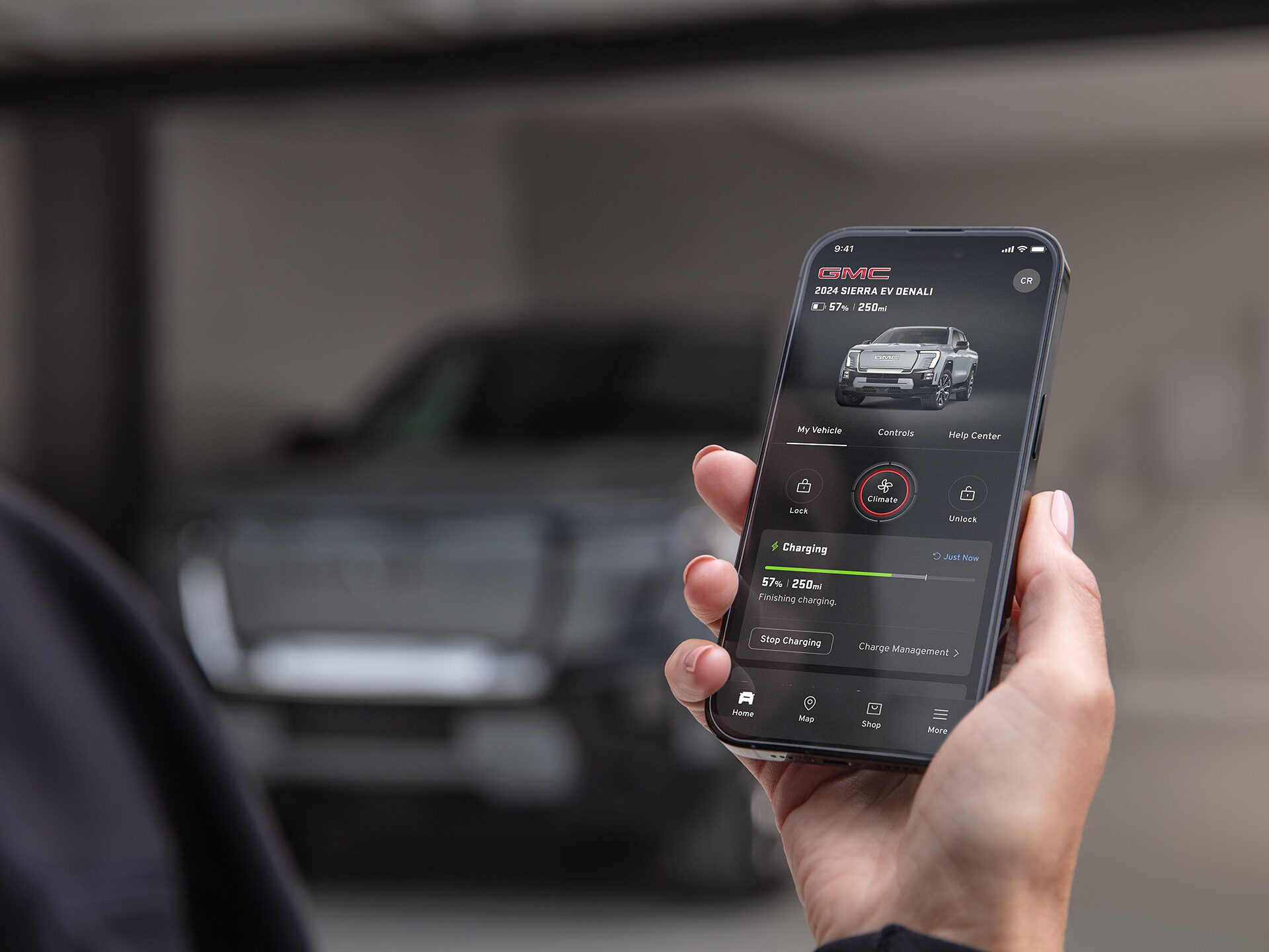2025 GMC Sierra EV GMC app